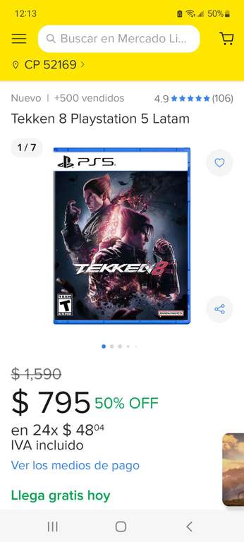 Mercado Libre: Tekken 8 xbox sx/ps5