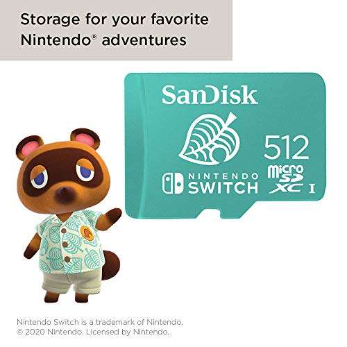 Amazon: SanDisk microSDXC UHS-I card for Nintendo Switch de 512 Gb