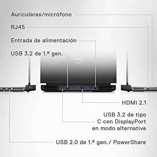 Amazon: laptop Dell G15 AMAZON ESPAÑA i5-11260H, 8GB RAM RTX 3050 120HZ