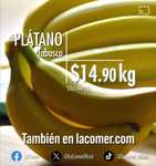 La Comer y Fresko: Miércoles de Plaza 1 Mayo: Plátano $14.90 kg • Jitomate $19.90 kg • Papa $29.90 kg • Fresa $39.90 pza