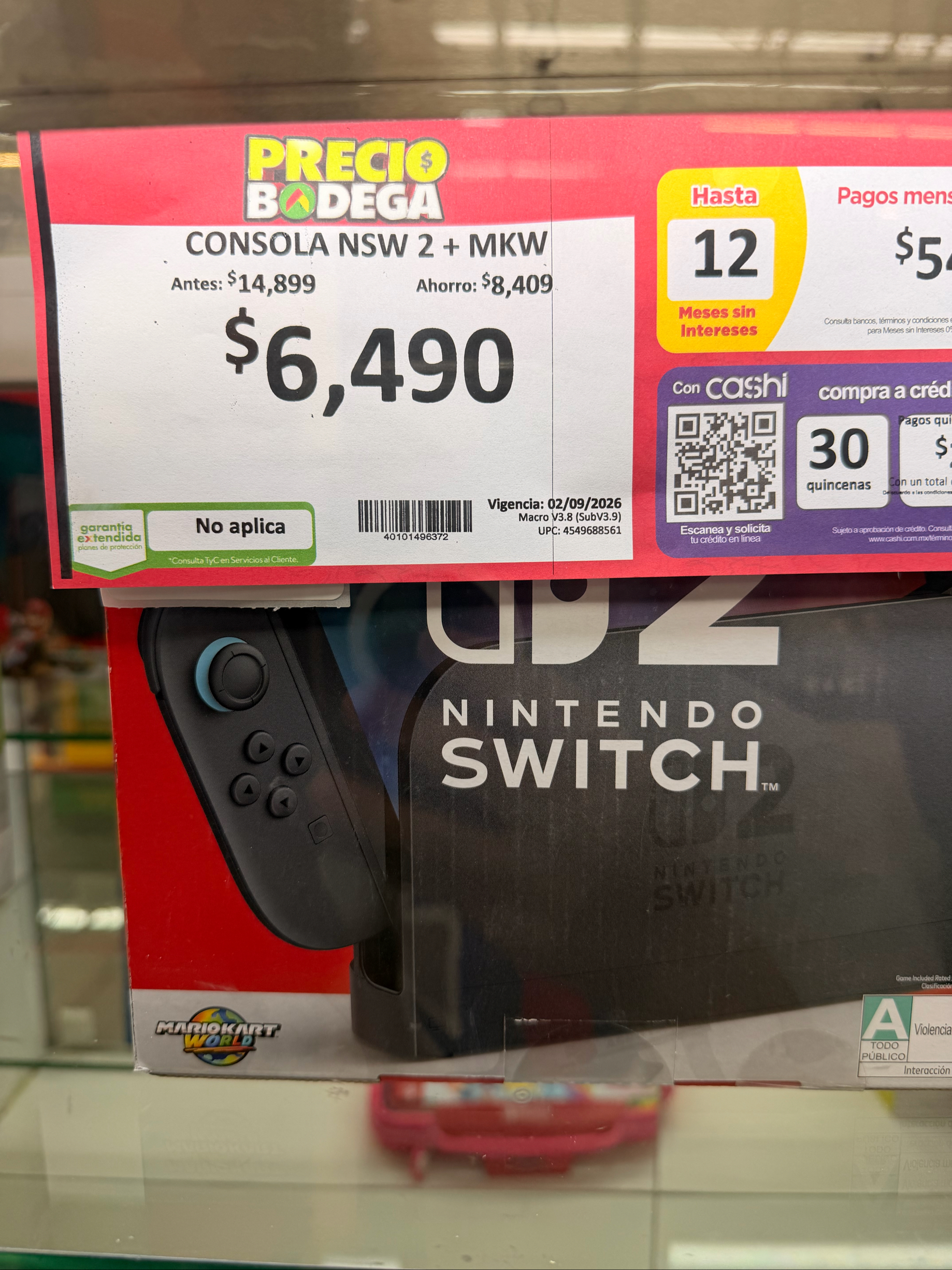 Bodega Aurrera: Nintendo Switch 2 con Mario kart World