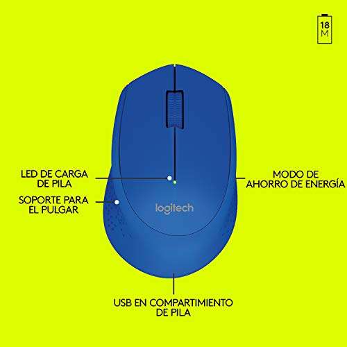 Amazon: Logitech M280 Mouse Inalámbrico, 2.4 GHz $332 Amzon