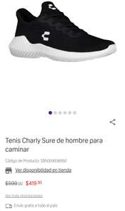 Suburbia: Tenis Charly Sure color negro, para hombre