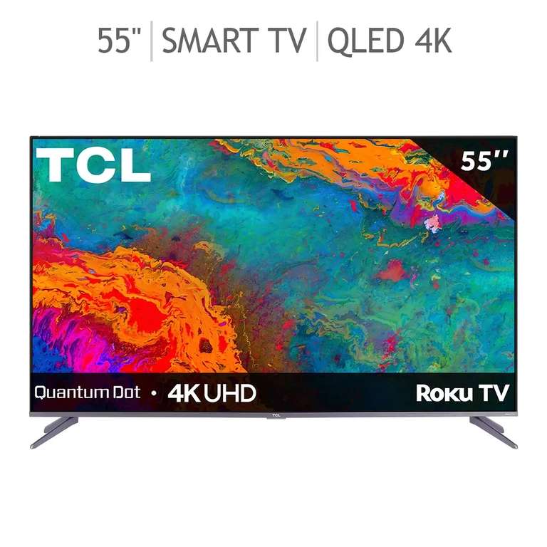 COSTCO - TCL Pantalla 55" QLED 4K UHD Smart TV HDR10 Dolby Digital+