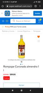Walmart: Rompope Coronado Almendra