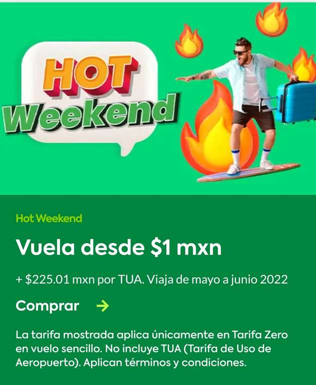 VivaAerobus: Vuelos Desde $1 Peso Mas Impuestos