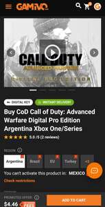 Gamivo | Call of Duty Advanced Warfare Digital Pro Edition Xbox ARG