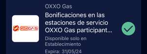 American Express: Bonificacion oxxo gas