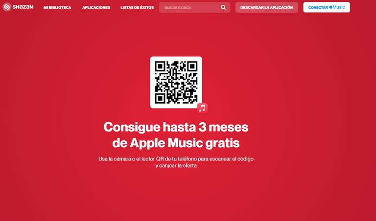Apple music: 3 meses gratis con la extensión de Shazam