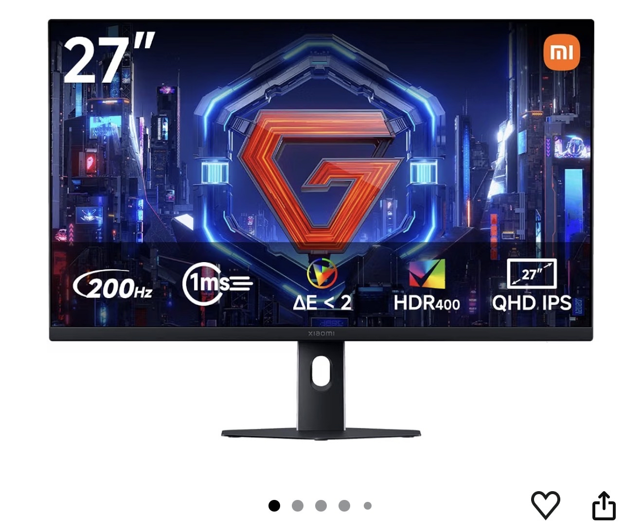 TikTok Shop: Xiaomi Monitor 27" 2K IPS, 200Hz 1ms Modelo G27Qi 2026