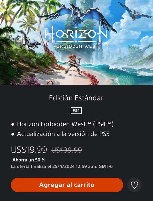 PlayStation Store: Horizon Forbidden West Standard Edition PS4,PS5
