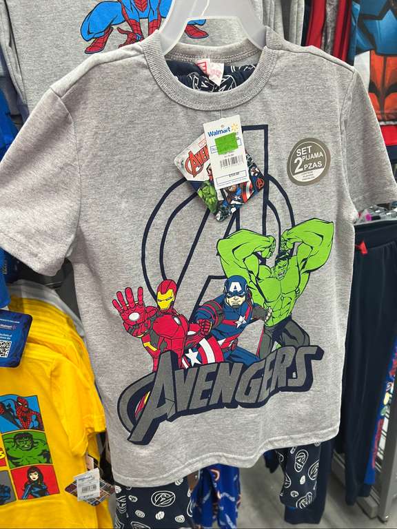 Walmart: pijama Avengers para la bendi - Toluca, suc Santín,
