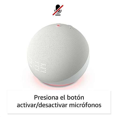Amazon: Nuevo Echo Dot con Reloj (5.ª gen) con Evolux de Lloyds Foco Inteligente, Multicolor | Blanco