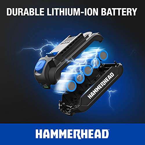 Amazon: Hammerhead HCDD201 - Kit de taladro inalámbrico (20 V, 2 velocidades)
