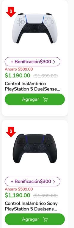 Bodega Aurrera: Control Inalámbrico Sony PlayStation 5 Dualsense Midnight Black, precio con bonificación de $300