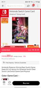 Aliexpress: Nintendo Pokemon Shining Pearl Switch