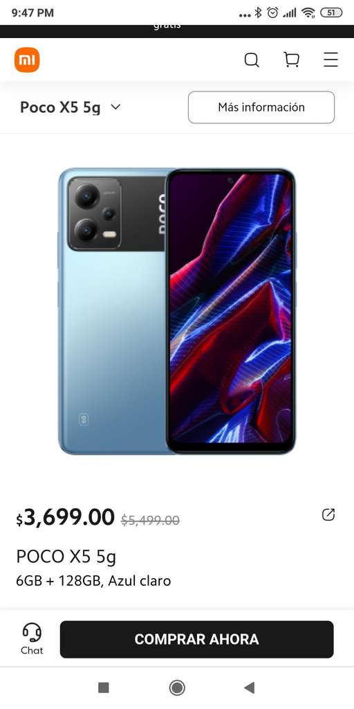 Celular POCO X5 5G, Tienda oficial Xiaomi México