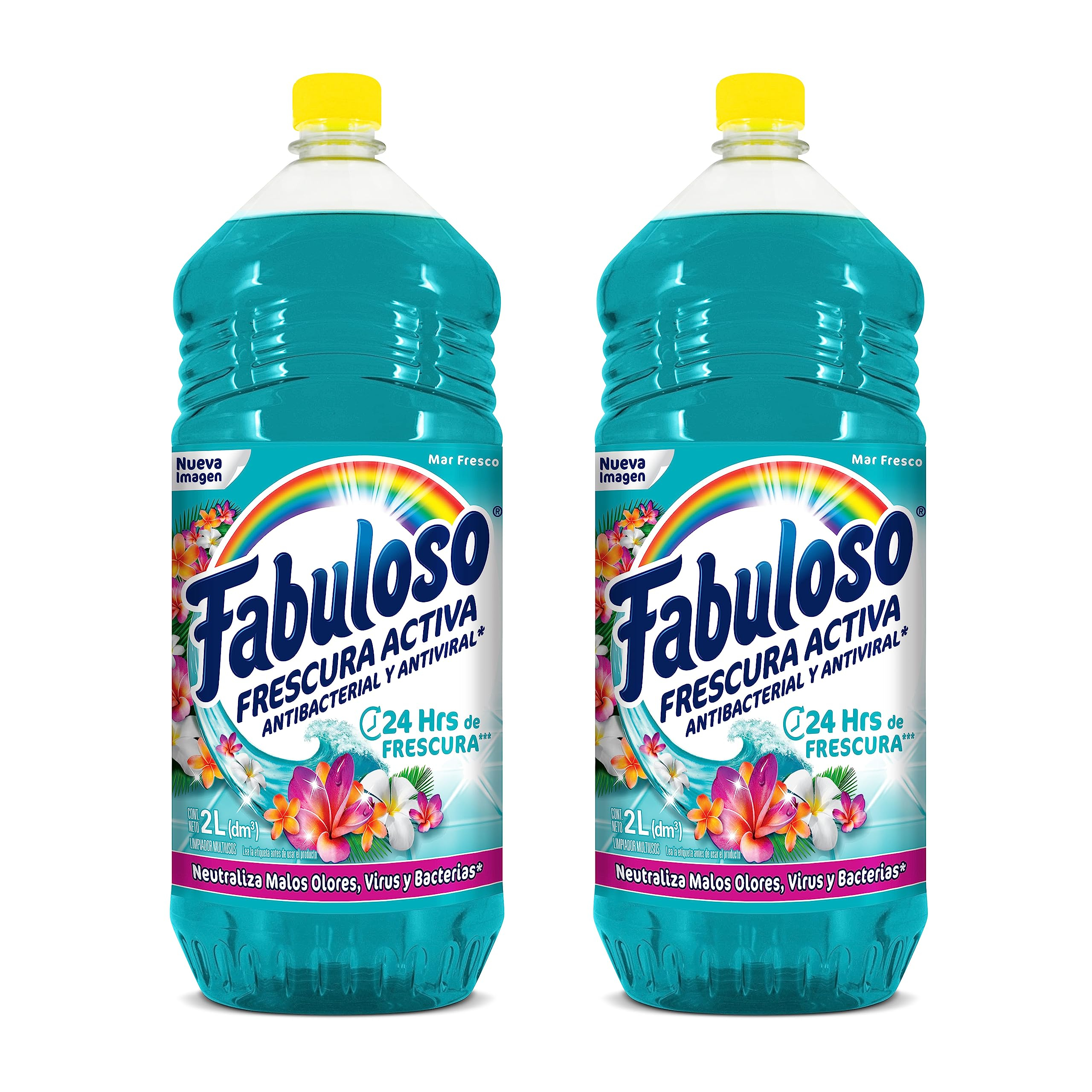Amazon: Fabuloso Limpiador Multiusos Líquido Frescura Activa Mar Fresco 2 x 2 L. | Planea y Ahorra | Precio comprando 3