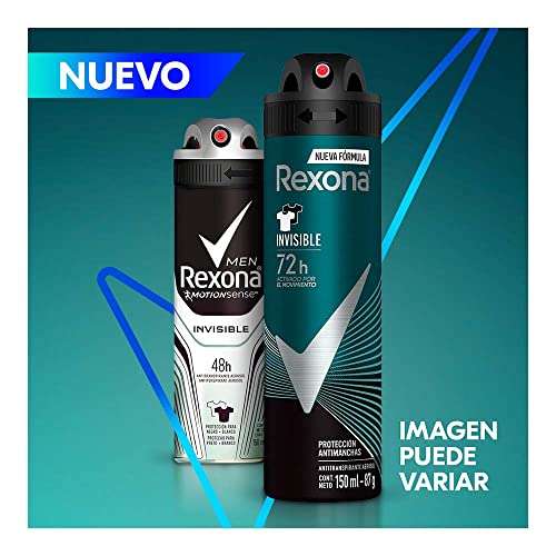 Amazon: Rexona Antitranspirante Men Invisible en Aerosol, 150 ml