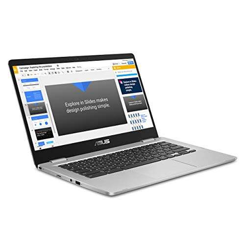 Amazon: Asus Chromebook C423 14 Pulgadas 180 Grados HD NanoEdge, RAM LPDDR4 de 4 GB, Almacenamiento de 32 GB
