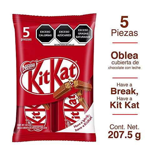 Amazon: Chocolates kitkat 5 pzs | envío gratis con Prime