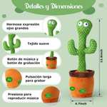 Amazon: TUL Juguetes de Cactus bailarín, Cactus parlante Que Repite lo Que Dices, Ideal para bebés y Toddlers, Divertidos Cactus eléctricos