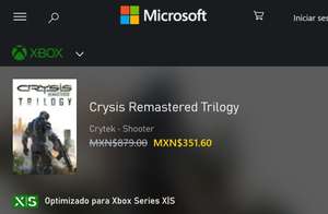 XBOX: Crysis Remastered Trilogy