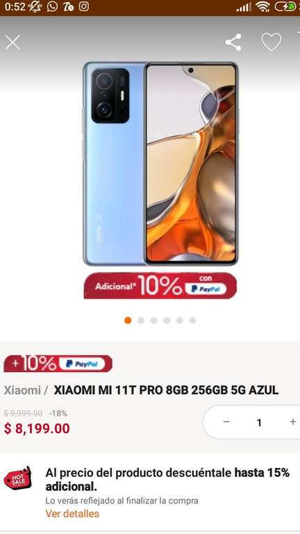 Linio: Xiaomi 11T Pro 256GB