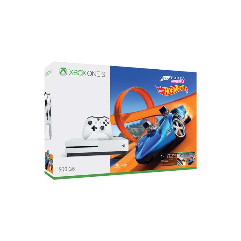 Elektra: Consola Xbox One S 500 GB + 1 Videojuego Forza Horizon Hot Wheels