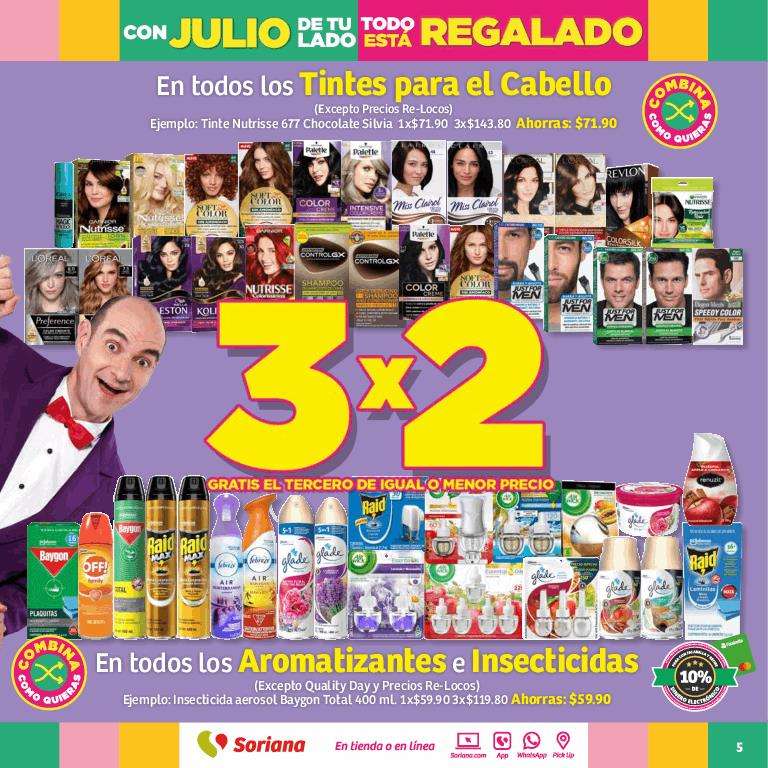 Soriana Híper: Folleto Julio Regalado (20-27 Jul) | 50% Ropa Verano, Juguetería. 3x2 Cosméticos, Nivea, tintes p/cabello, margarinas y más
