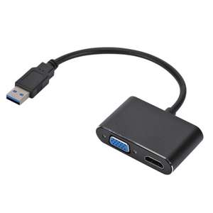 Shopee Adaptador multipantalla USB 3.0 a HDMI / VGA 1080P