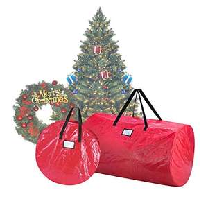 Amazon, Combo de bolsa para arbol de navidad y corona