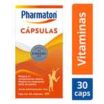 Amazon: Pharmaton multivitamínico para adultos. 30 cápsulas de 40 mg c/u | Planea y Ahorra, envío gratis con Prime
