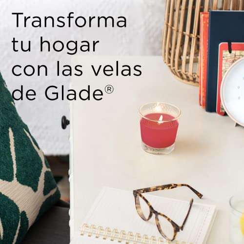 Amazon: Glade Vela Aromatizante Manzana Y Canela | Planea y Ahorra, envío gratis con Prime