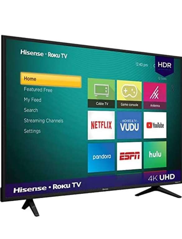 Amazon: Hisense 58" Roku Smart TV 4K Pantalla LED UHD Wi-Fi HDMI USB Ethernet 58R6E (Reacondicionado)