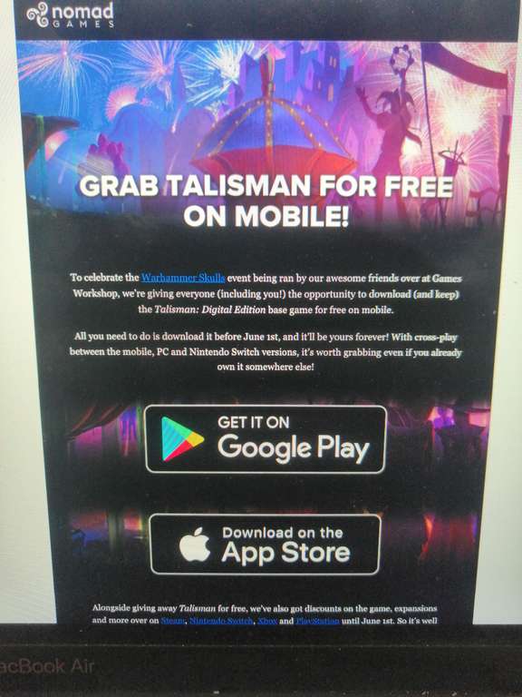 Google Play y App Store: Talisman - Gratis (para siempre) si lo descargas antes del 1ro de Junio.