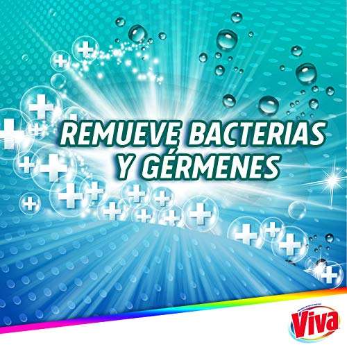 Amazon: Viva Quitamanchas Total Higiene+Tecnología Anti-olor, Remueve grasa, mugre y comida, Detergente líquido 4.65 L