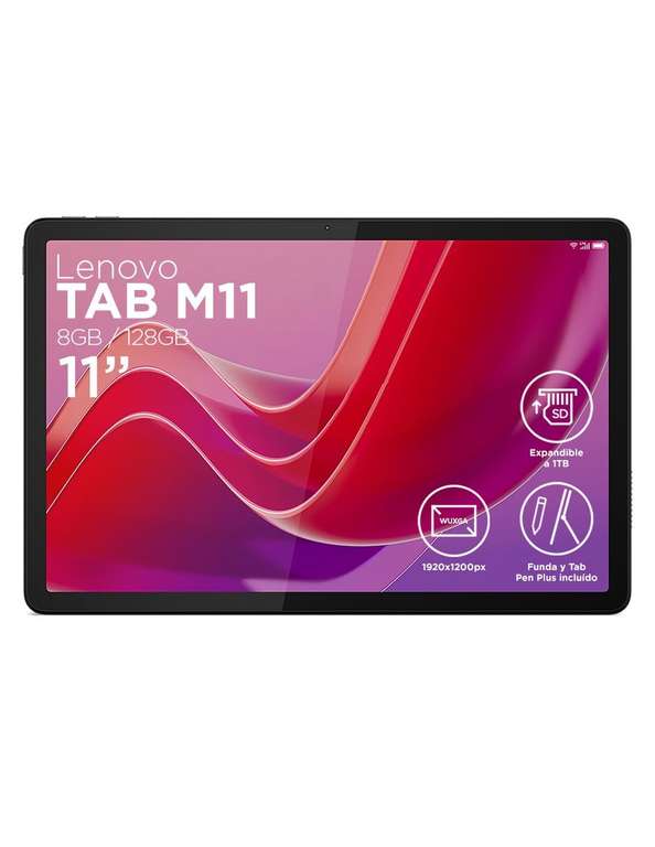 Liverpool: Tablet Lenovo M11, 11" 8 GB RAM/ 128 GB almacenamiento