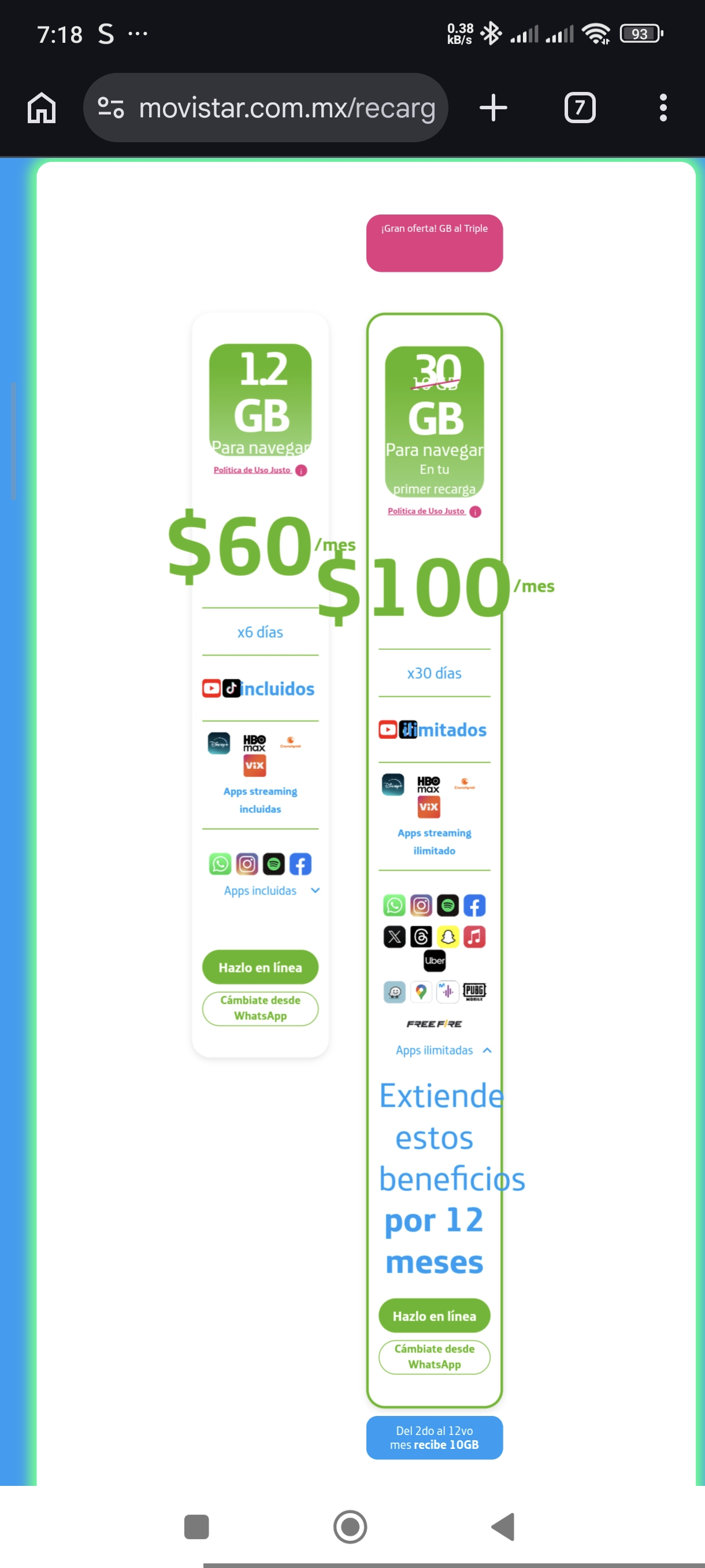 Movistar: portabilidad prepago incluye streaming ilimitado en varias apps(Disney+, HBO, Crunchyroll)