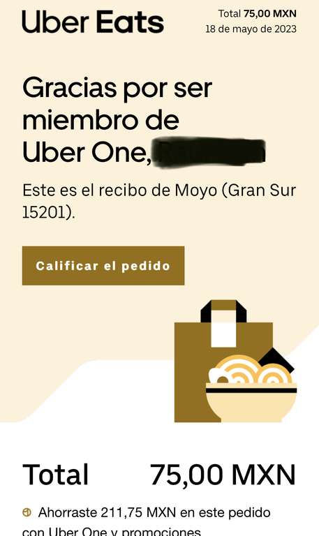 Uber Eats [Members One]: 2 Helados Moyo Grandes por $75 pejecoins | Leer descripción