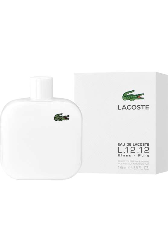 Amazon: Lacoste - Eau de Toilette Blanco Para hombre L.12.12 175ml