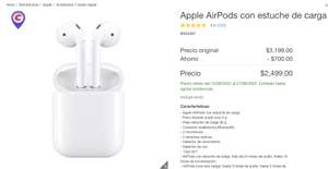 Costco: Apple AirPods con estuche de carga