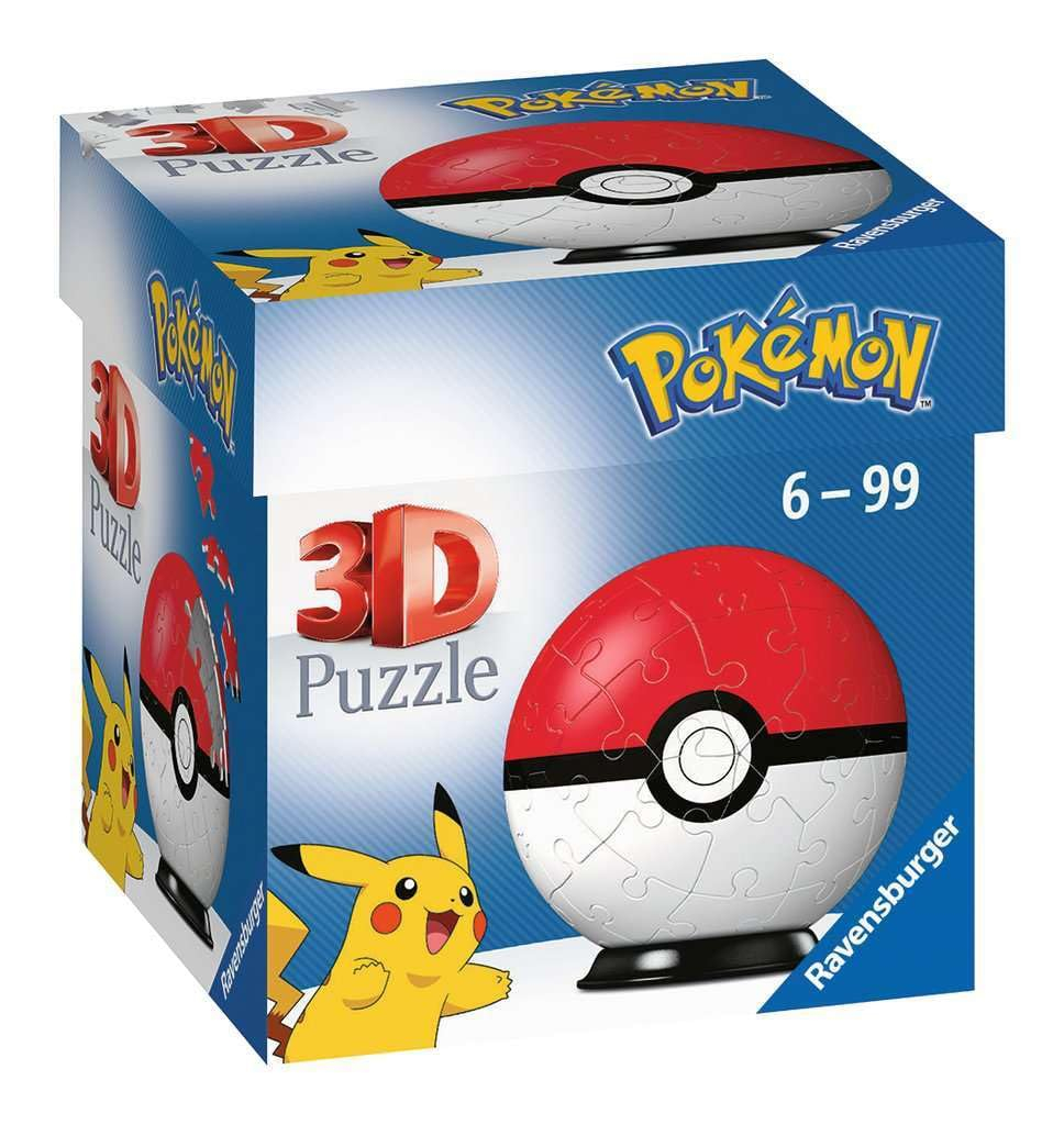 Amazon: Rompecabezas 3D Pokeboly Pokeball Pokémon Coleccionable | 54 Piezas en Total | Rompecabezas Premium y Modelo Coleccionable