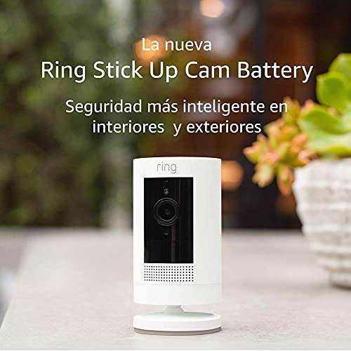 Amazon: Cámara de seguridad Ring Stick Up Cam Battery para exteriores e interiores
