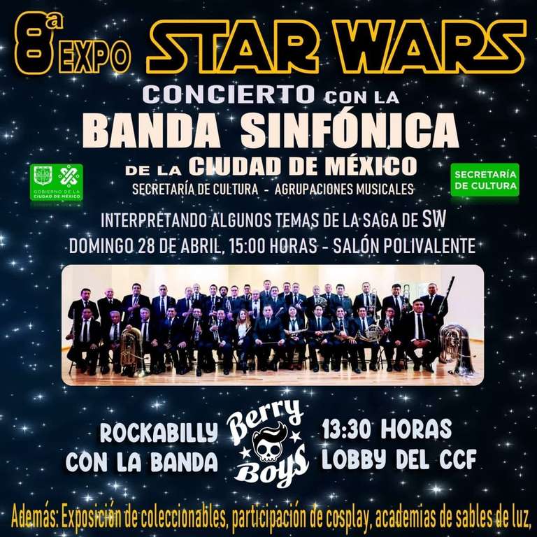 CDMX: GRATIS Concierto Sinfónico de Star Wars (28 de abril)