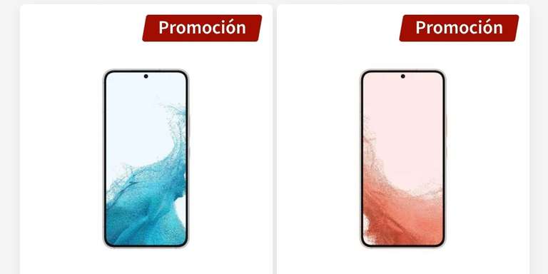 Elektra: Samsung Galaxy S22 128GB Libre Blanco ($13,859), Rosa 256GB ($15,119)