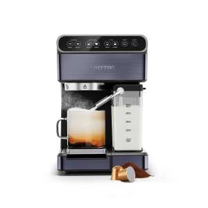 Costco: Chefman, Máquina Espresso 6 en 1, Programable de 1.8L (café de grano & cápsulas compatibles de Nespresso)
