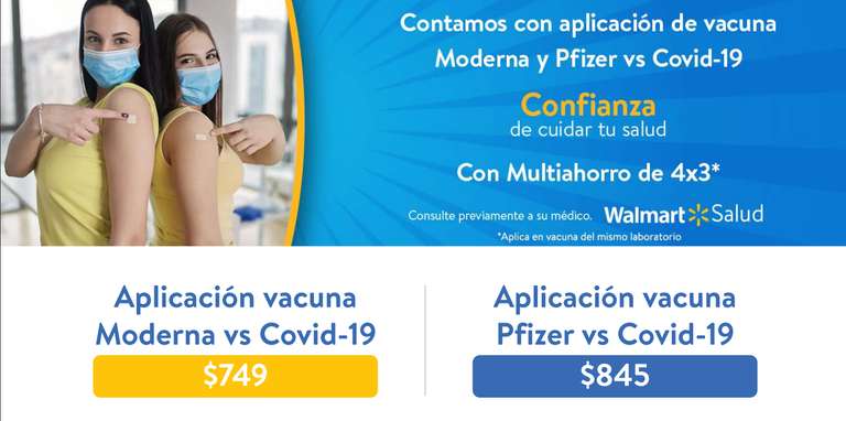 Walmart: Vacuna Moderna y Pfizer vs Covid-19
