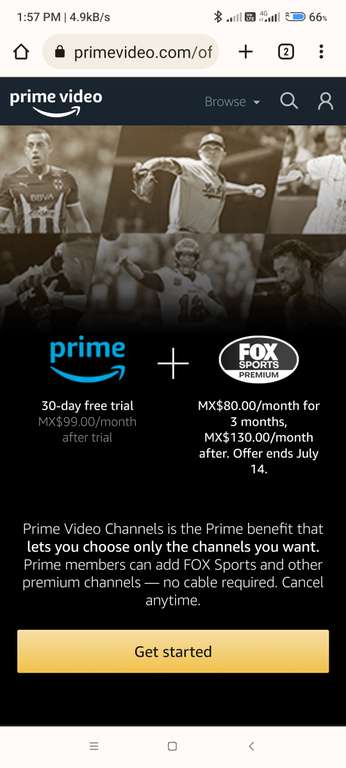 unocero - Fox Sports llega a  Prime Video sin costo adicional