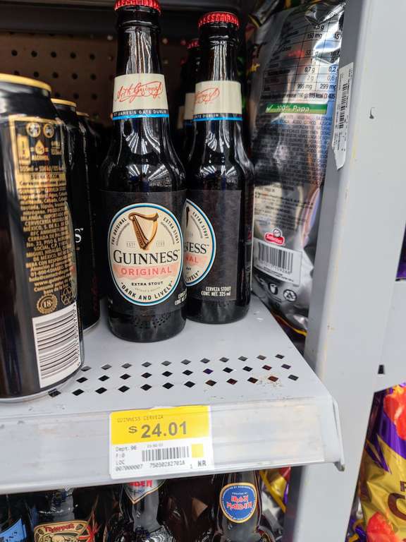 Walmart: Cerveza Guinness Original Extra Stout 325ml